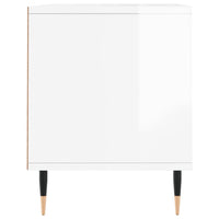 Mobile Porta TV Bianco Lucido 100x34,5x44,5cm Legno Multistrato 831230