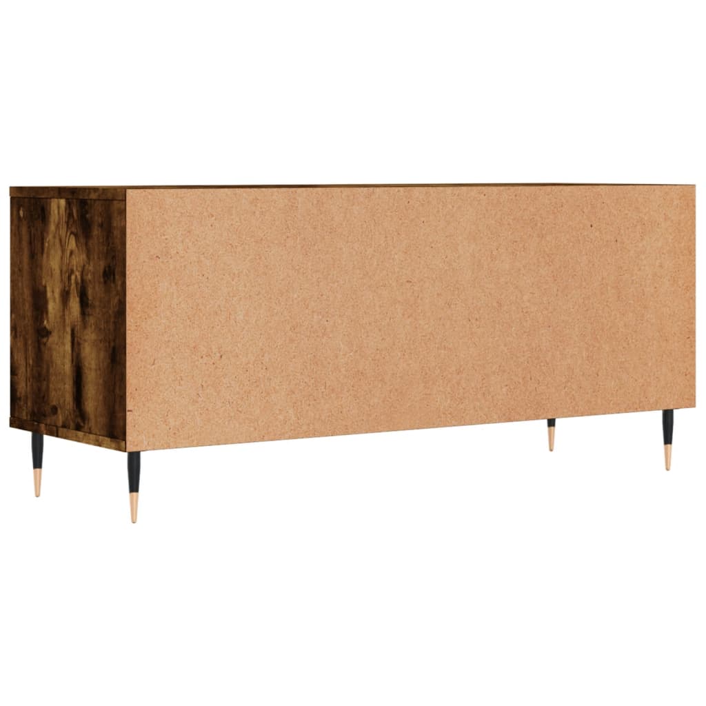 Mobile TV Rovere Fumo 100x34,5x44,5 cm in Legno Multistrato 831233