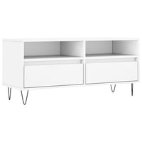 Mobile Porta TV Bianco 100x34,5x44,5 cm in Legno Multistrato 831236