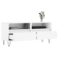 Mobile Porta TV Bianco 100x34,5x44,5 cm in Legno Multistrato 831236