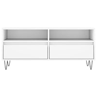 Mobile Porta TV Bianco 100x34,5x44,5 cm in Legno Multistrato 831236