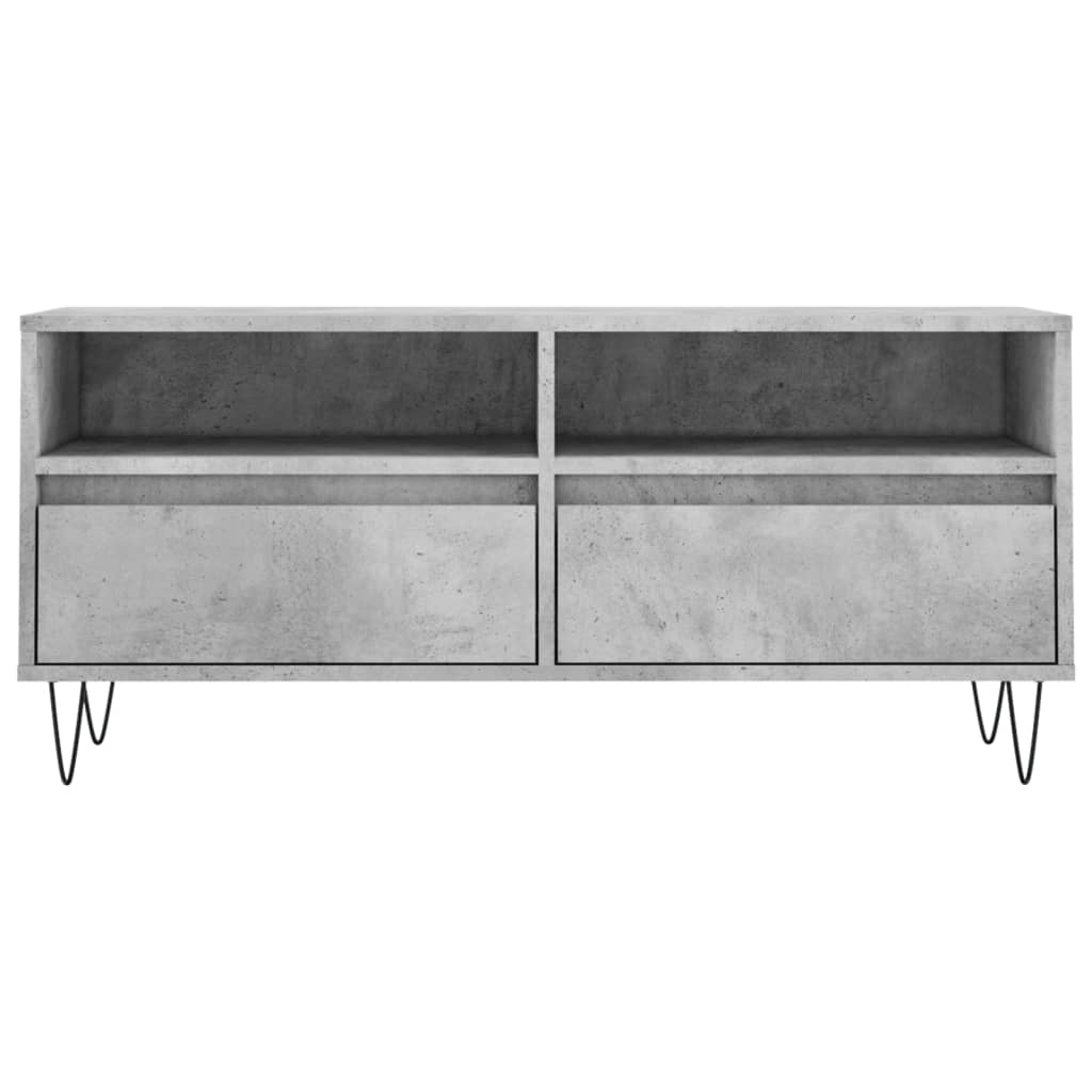 Mobile per TV Grigio Cemento 100x34,5x44,5 cm Legno Multistrato 831240