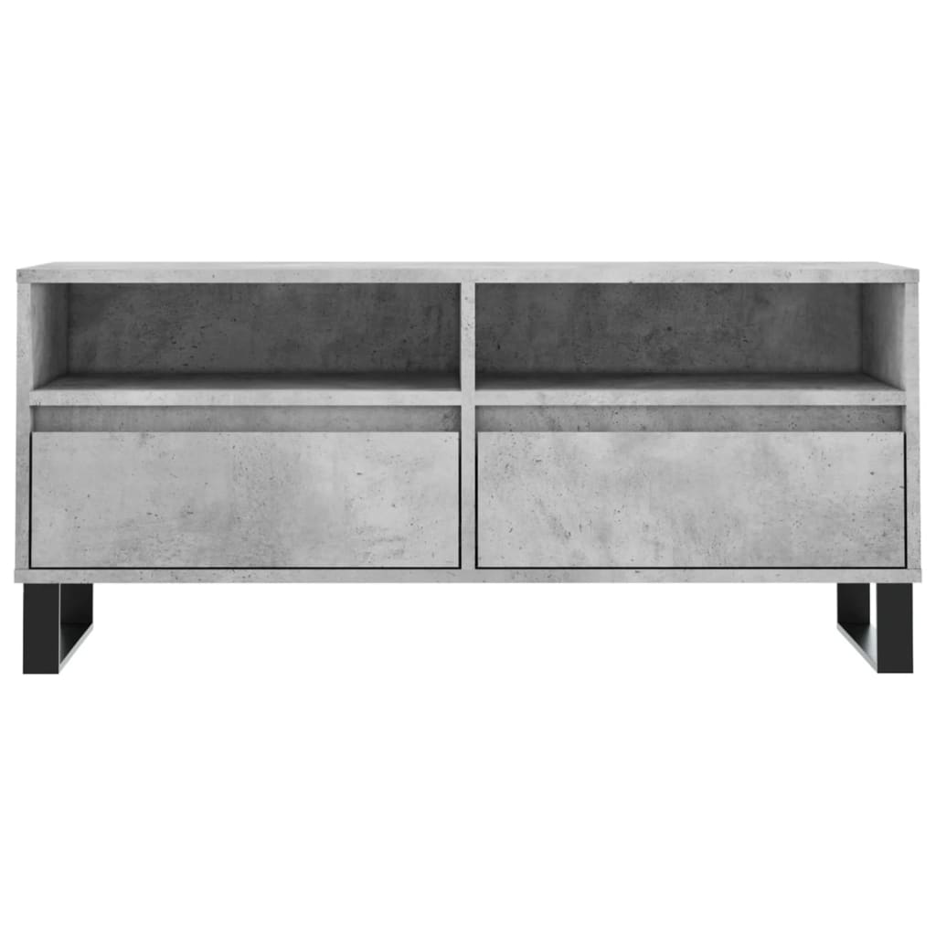 Mobile per TV Grigio Cemento 100x34,5x44,5 cm Legno Multistrato 831248