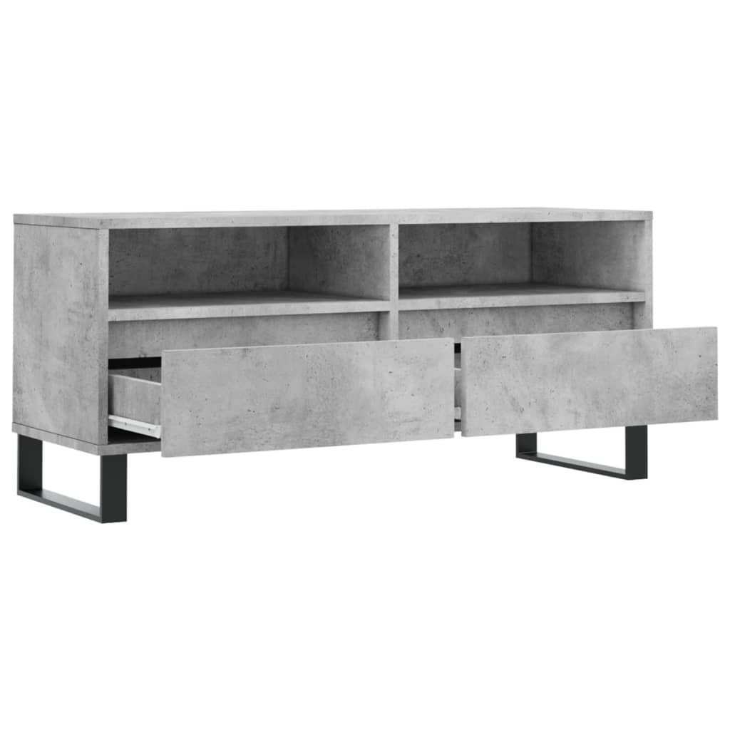 Mobile per TV Grigio Cemento 100x34,5x44,5 cm Legno Multistrato 831248