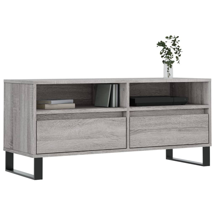 Mobile Porta TV Grigio Sonoma 100x34,5x44,5cm Legno Multistrato 831250