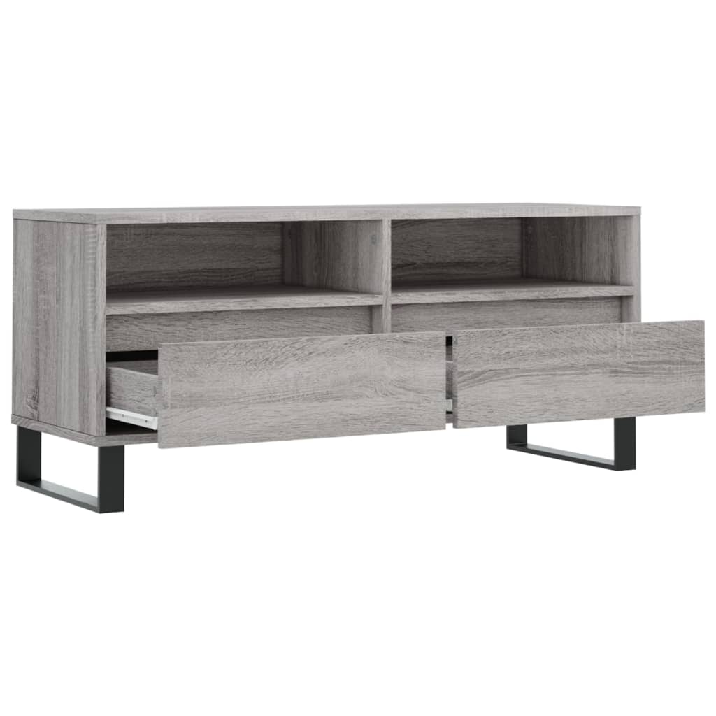 Mobile Porta TV Grigio Sonoma 100x34,5x44,5cm Legno Multistrato 831250