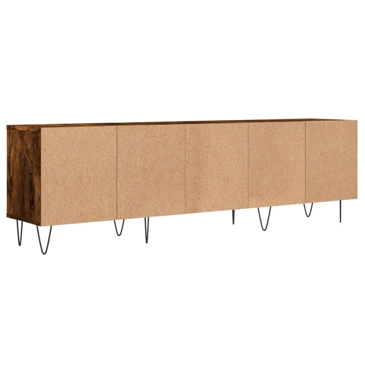 Mobile Porta TV Rovere Fumo 150x30x44,5 cm in Legno Multistrato 831281