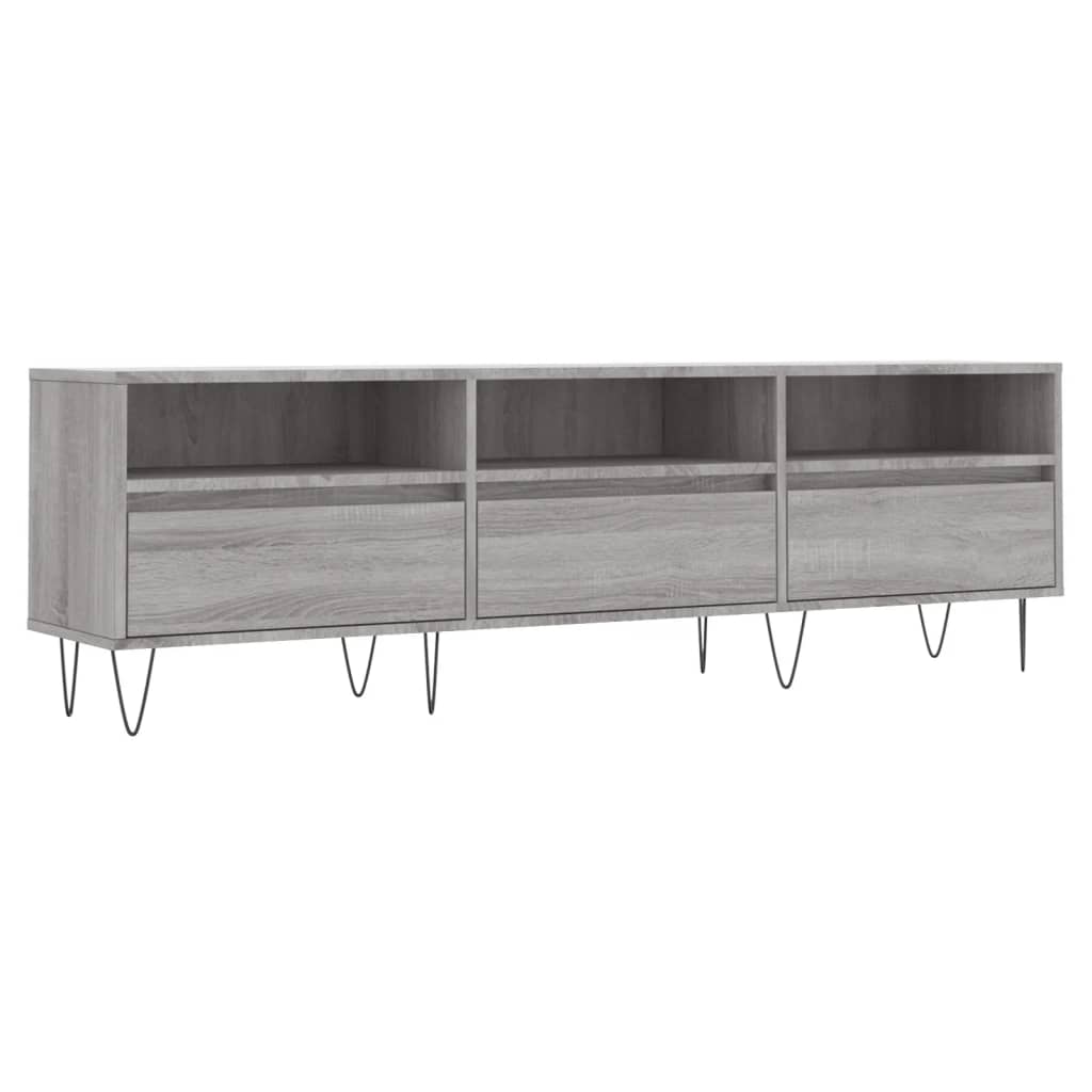 Mobile Porta TV Grigio Sonoma 150x30x44,5 cm Legno Multistrato 831282