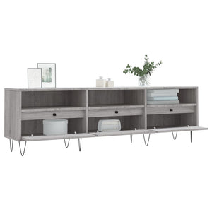 Mobile Porta TV Grigio Sonoma 150x30x44,5 cm Legno Multistrato 831282