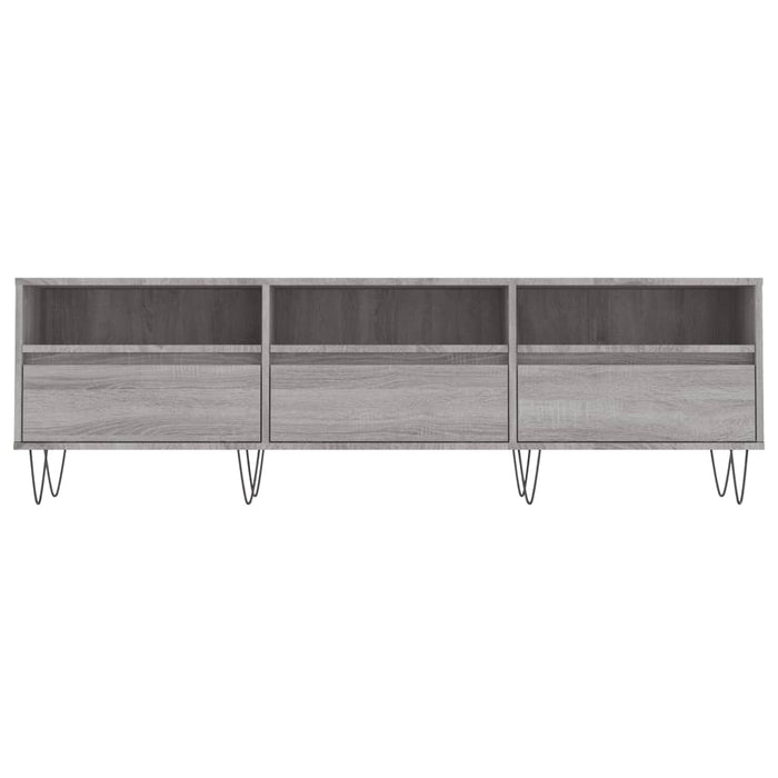 Mobile Porta TV Grigio Sonoma 150x30x44,5 cm Legno Multistrato 831282