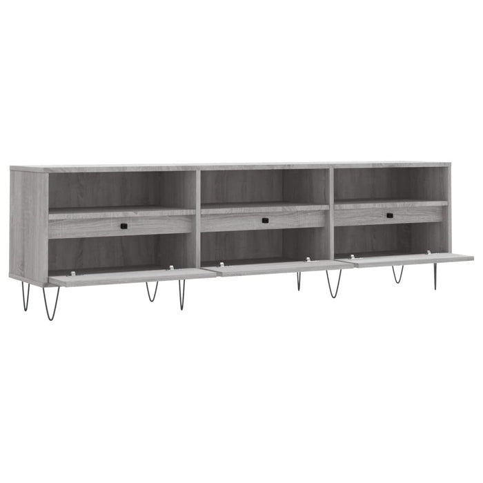 Mobile Porta TV Grigio Sonoma 150x30x44,5 cm Legno Multistrato 831282