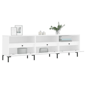 Mobile Porta TV Bianco 150x30x44,5 cm in Legno Multistrato 831284