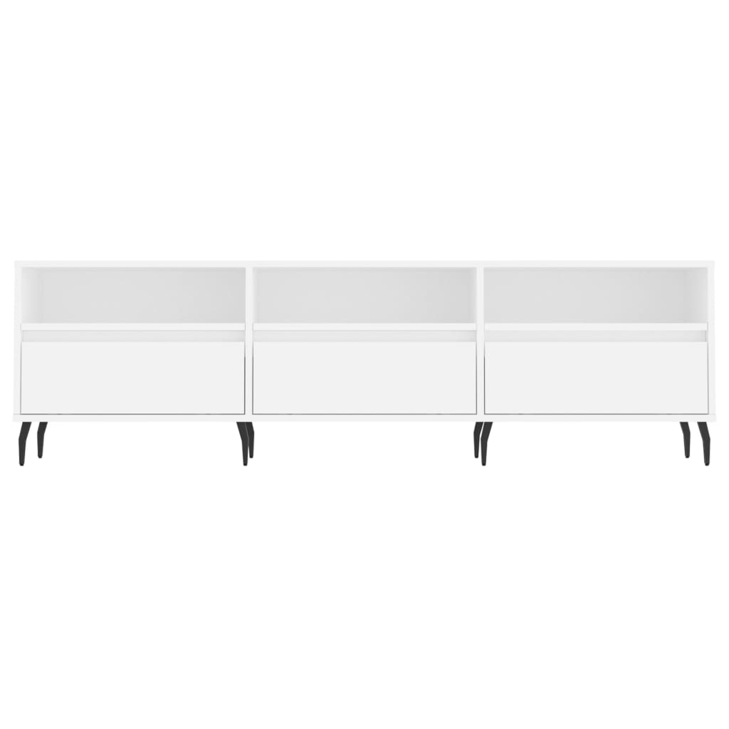 Mobile Porta TV Bianco 150x30x44,5 cm in Legno Multistrato 831292