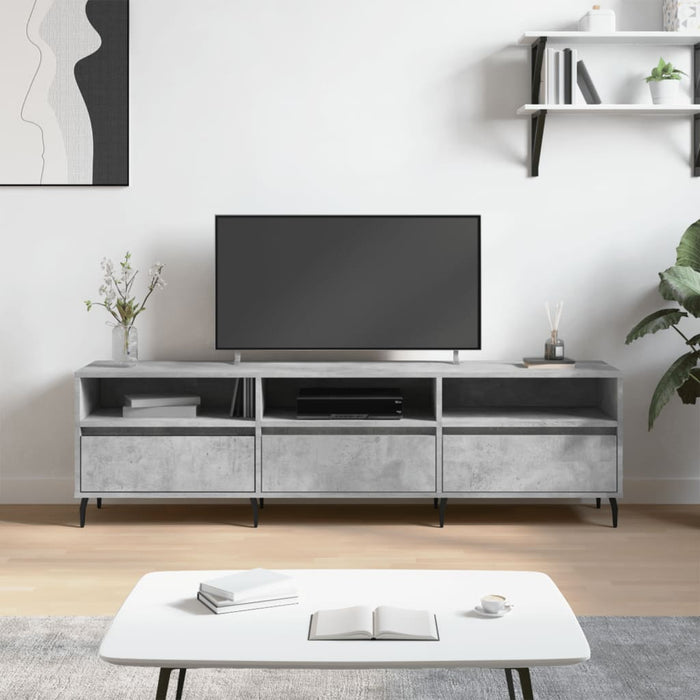 Mobile TV Grigio Cemento 150x30x44,5 cm Legno Multistratocod mxl 87822