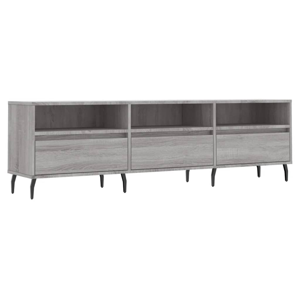 Mobile Porta TV Grigio Sonoma 150x30x44,5 cm Legno Multistrato 831298