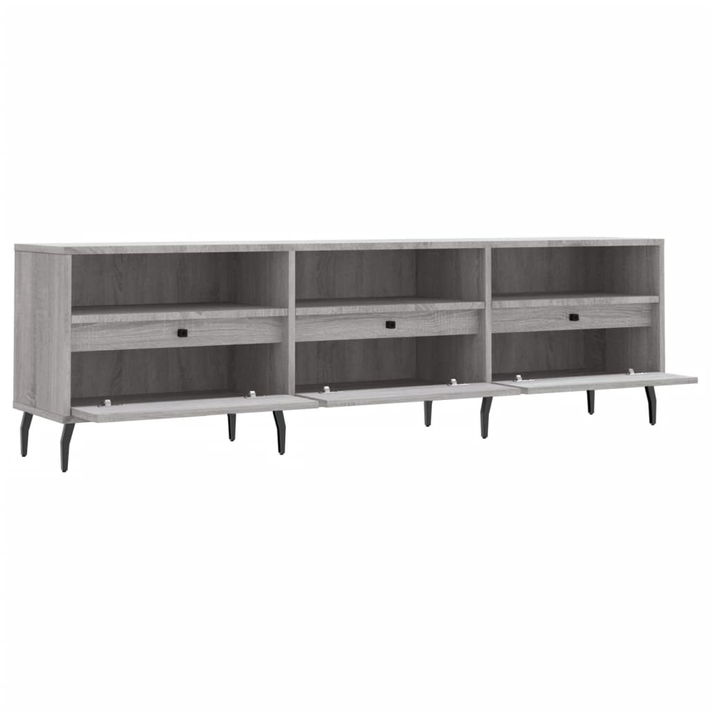 Mobile Porta TV Grigio Sonoma 150x30x44,5 cm Legno Multistrato 831298