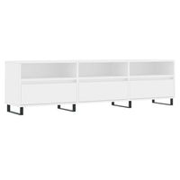 Mobile Porta TV Bianco 150x30x44,5 cm in Legno Multistrato 831300