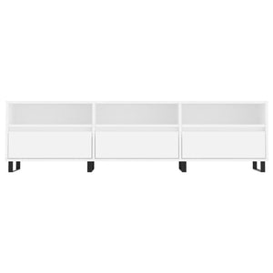 Mobile Porta TV Bianco 150x30x44,5 cm in Legno Multistrato 831300