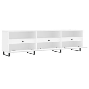 Mobile Porta TV Bianco 150x30x44,5 cm in Legno Multistrato 831300