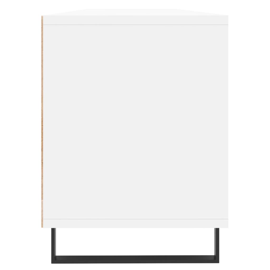 Mobile Porta TV Bianco 150x30x44,5 cm in Legno Multistrato 831300