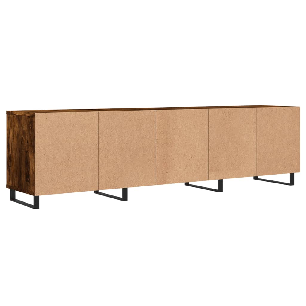 Mobile Porta TV Rovere Fumo 150x30x44,5 cm in Legno Multistrato 831305