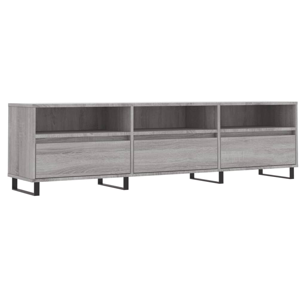 Mobile Porta TV Grigio Sonoma 150x30x44,5 cm Legno Multistrato 831306