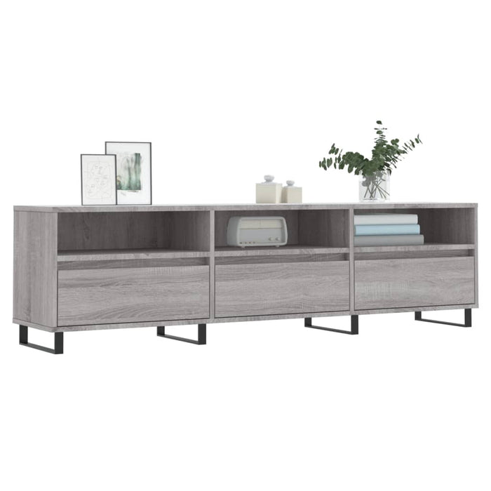 Mobile Porta TV Grigio Sonoma 150x30x44,5 cm Legno Multistrato 831306