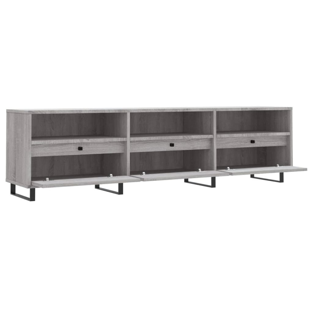 Mobile Porta TV Grigio Sonoma 150x30x44,5 cm Legno Multistrato 831306