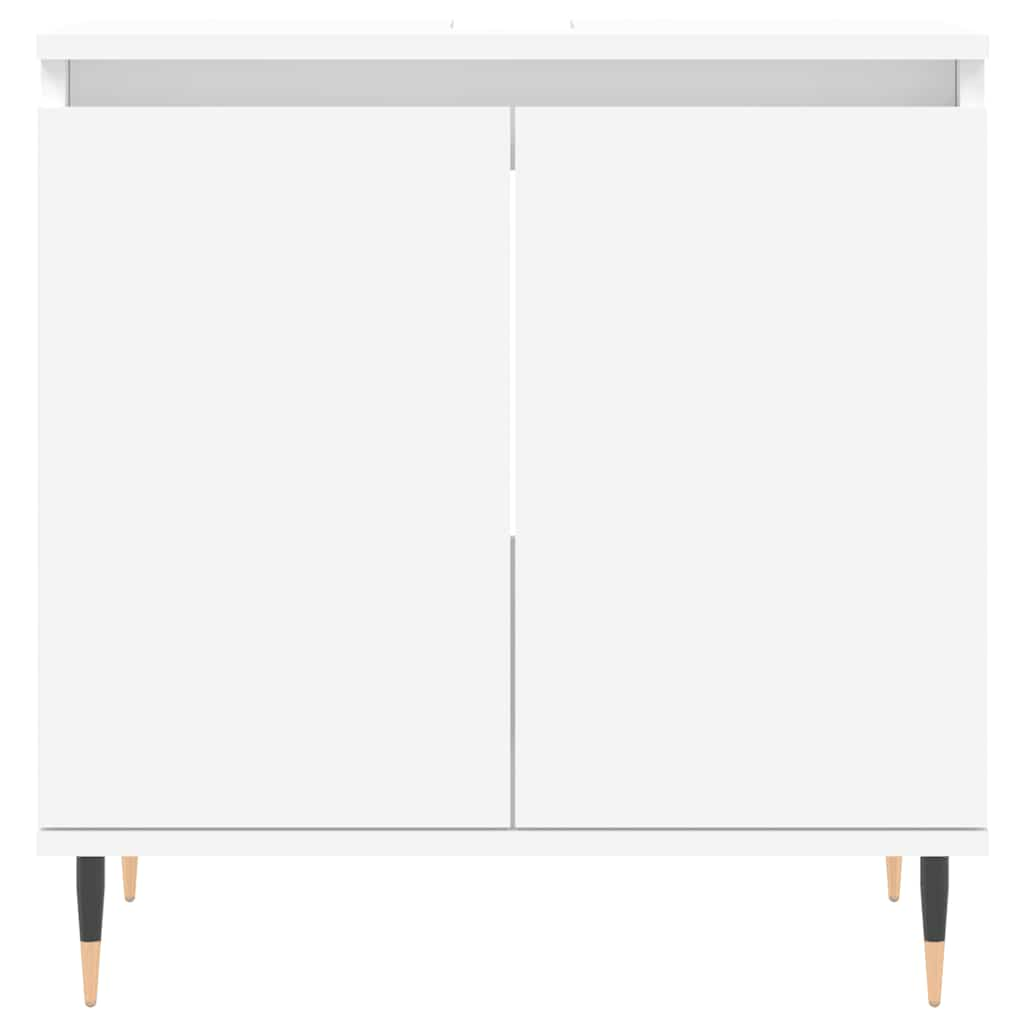 Mobile da Bagno Bianco 58x33x60 cm in Legno Multistrato 831572