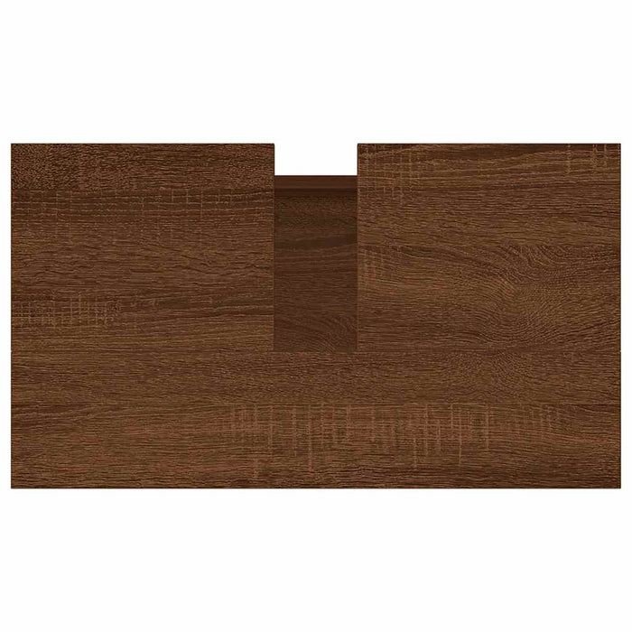 Armadietto Bagno Rovere Marrone 58x33x60cm in Legno Multistrato 831587