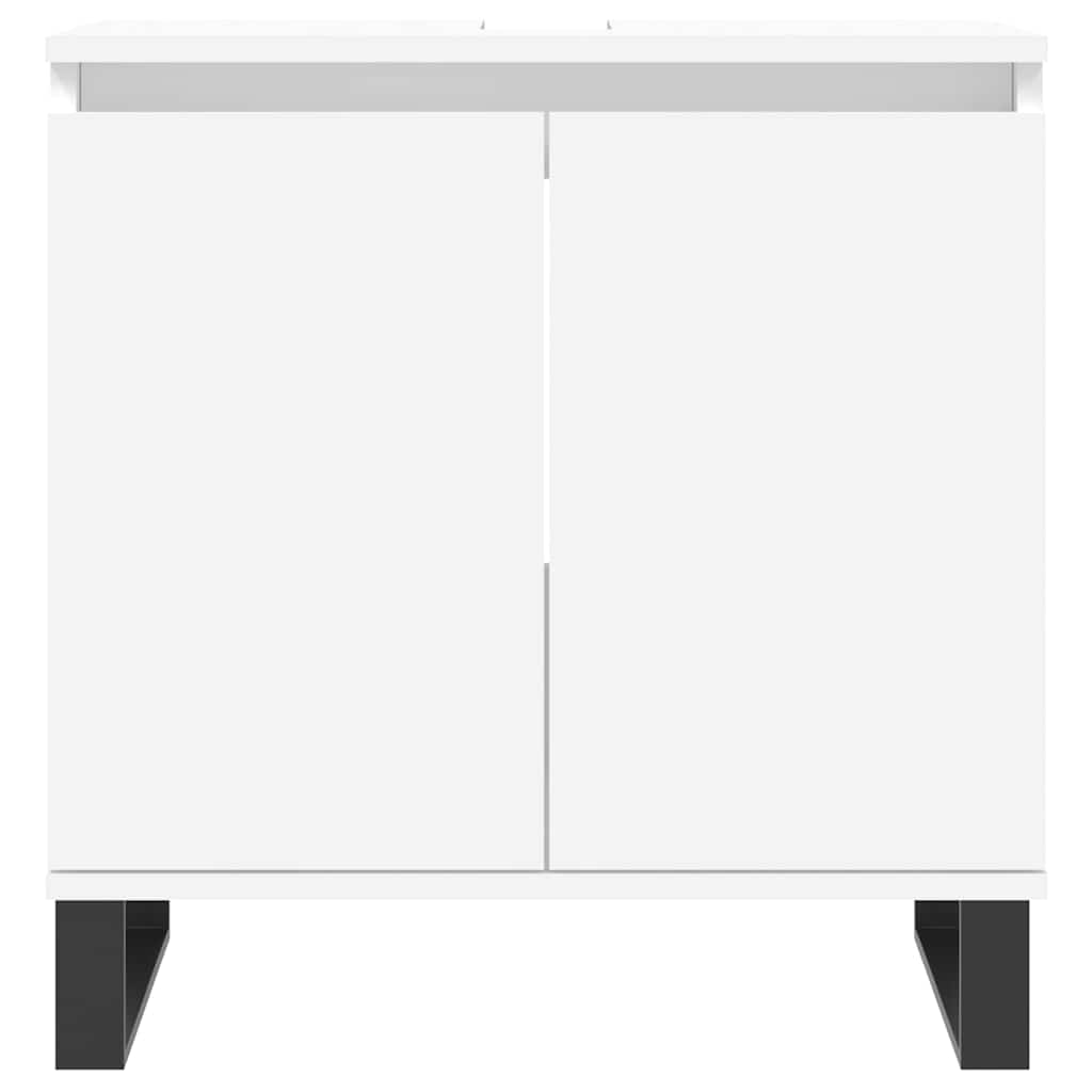 Mobile da Bagno Bianco 58x33x60 cm in Legno Multistrato 831588