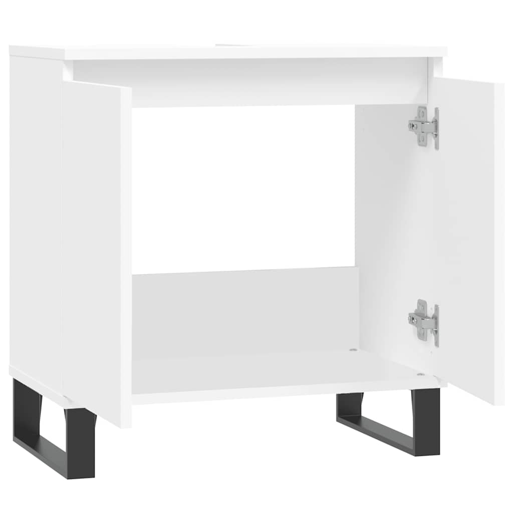 Mobile da Bagno Bianco 58x33x60 cm in Legno Multistrato 831588