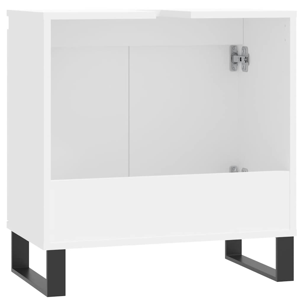 Mobile da Bagno Bianco 58x33x60 cm in Legno Multistrato 831588