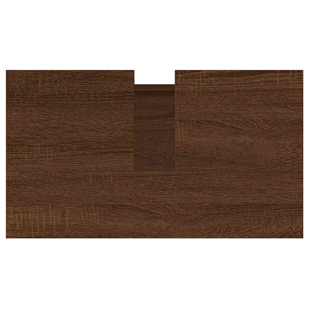 Armadietto Bagno Rovere Marrone 58x33x60cm in Legno Multistrato 831595