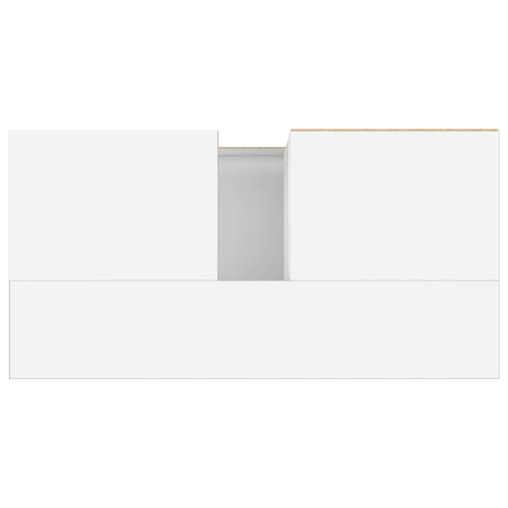 Armadietto da Bagno Bianco 65x33x60 cm in Legno Multistrato 831604