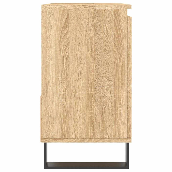 Armadietto da Bagno Rovere Sonoma 65x33x60 cm Legno Multistrato 831615