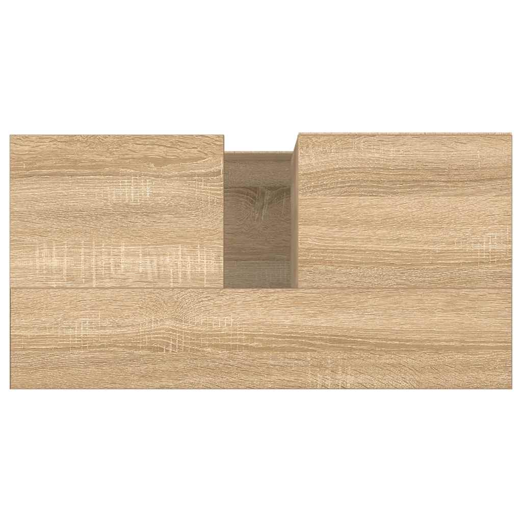 Armadietto da Bagno Rovere Sonoma 65x33x60 cm Legno Multistrato 831615