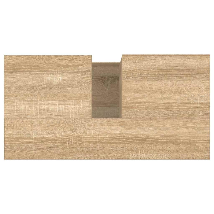 Armadietto da Bagno Rovere Sonoma 65x33x60 cm Legno Multistrato 831615