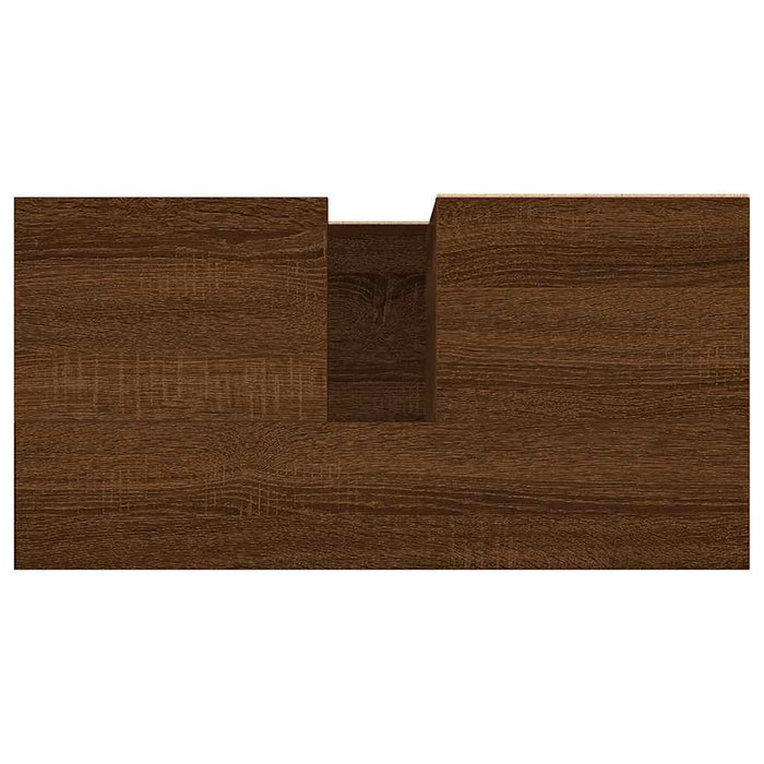 Armadietto Bagno Rovere Marrone 65x33x60cm in Legno Multistrato 831619