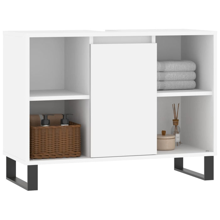 Mobile da Bagno Bianco 80x33x60 cm in Legno Multistratocod mxl 105992