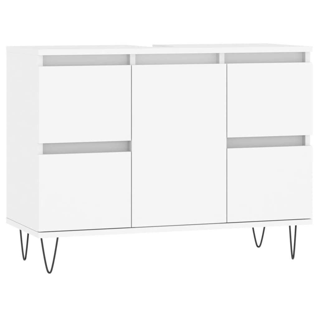 Mobile da Bagno Bianco 80x33x60 cm in Legno Multistratocod mxl 127692