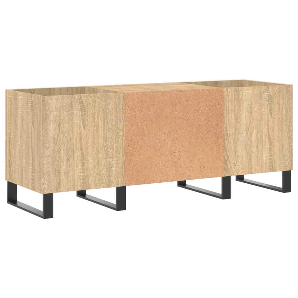 Mobile Porta Dischi Rovere Sonoma 121x38x48cm Legno Multistrato 831687