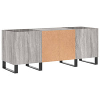 Mobile Porta Dischi Grigio Sonoma 121x38x48cm Legno Multistrato 831690