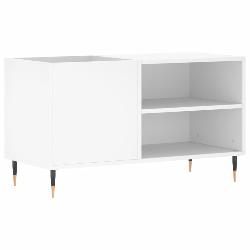 Mobile Porta Dischi Bianco 85x38x48 cm in Legno Multistrato 831692