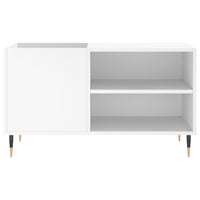 Mobile Porta Dischi Bianco 85x38x48 cm in Legno Multistrato 831692