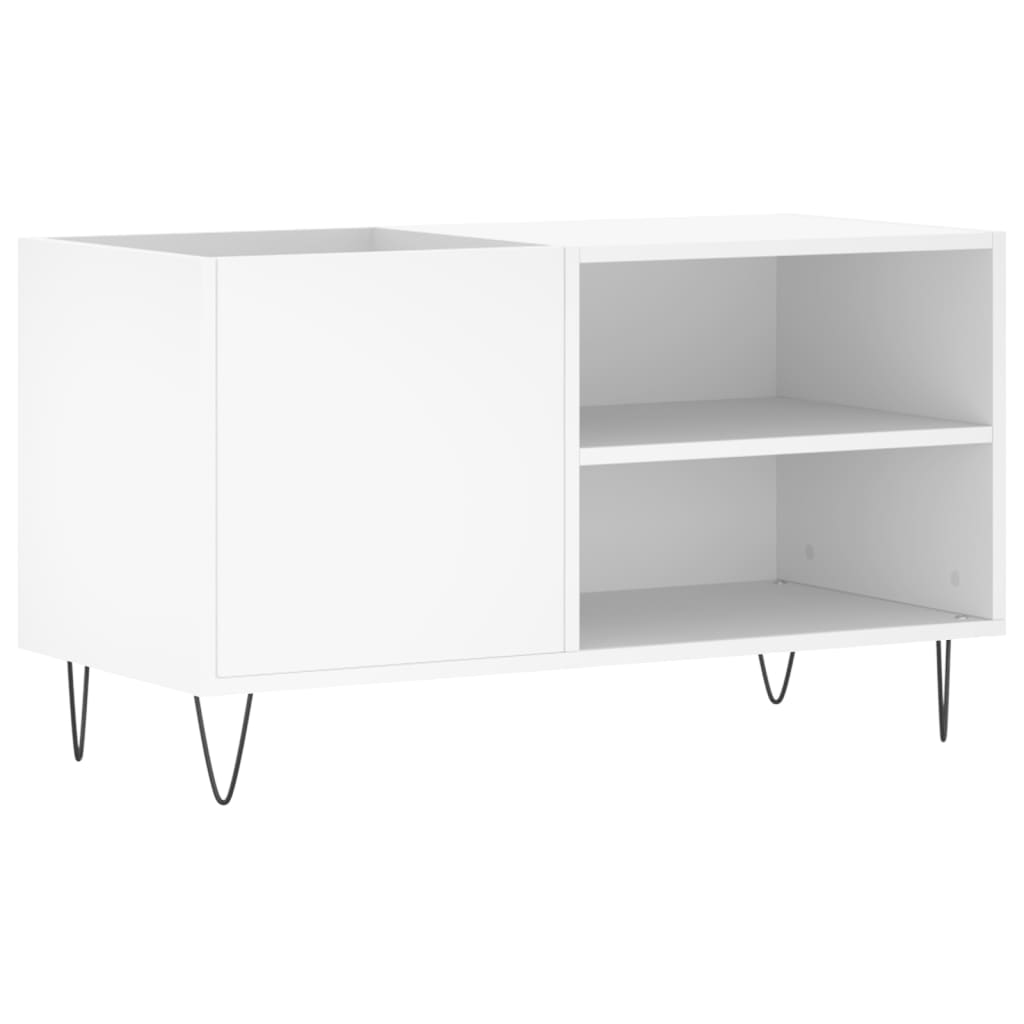 Mobile Porta Dischi Bianco 85x38x48 cm in Legno Multistrato 831700