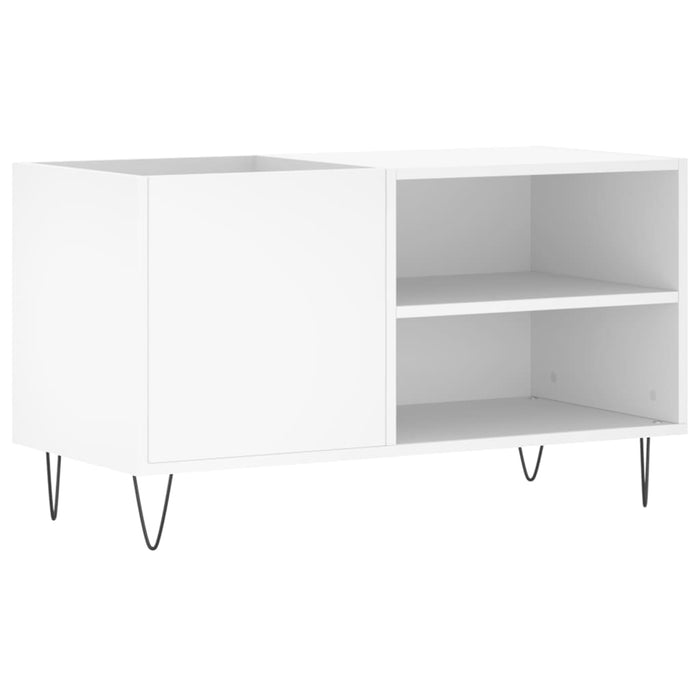 Mobile Porta Dischi Bianco 85x38x48 cm in Legno Multistrato 831700