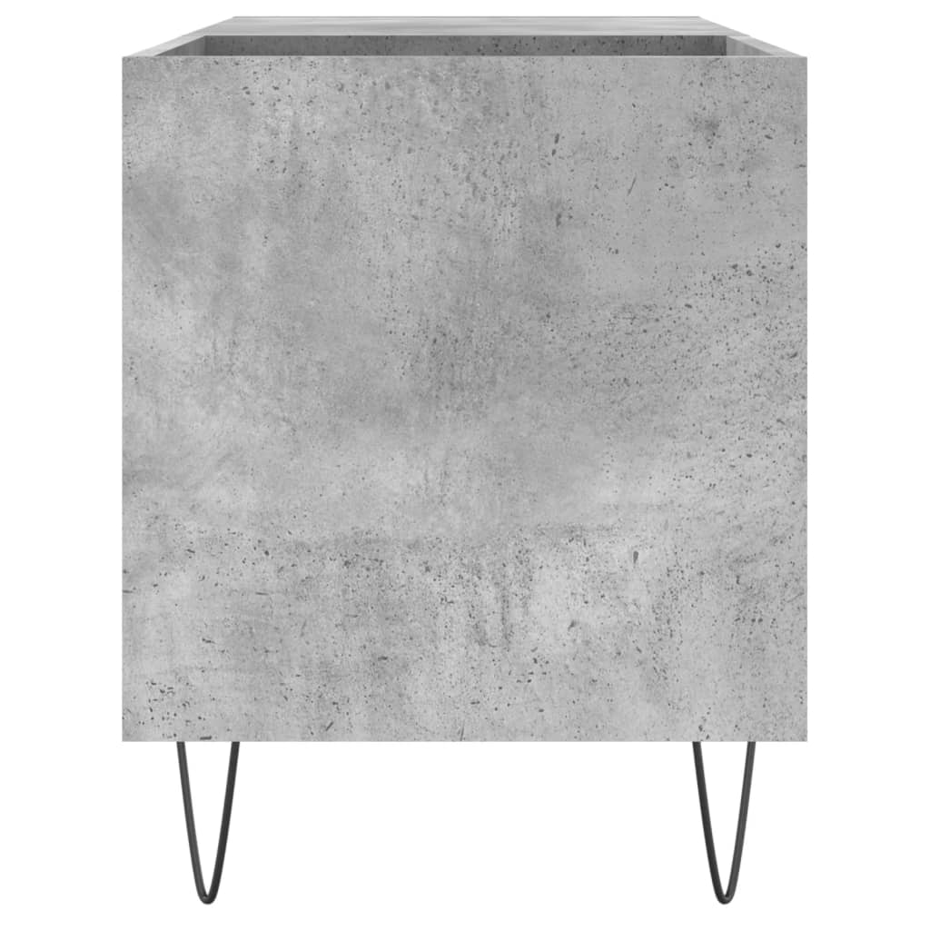 Mobile Porta Dischi Grigio Cemento 85x38x48cm Legno Multistrato 831704