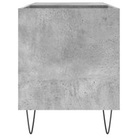 Mobile Porta Dischi Grigio Cemento 85x38x48cm Legno Multistrato 831704