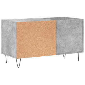 Mobile Porta Dischi Grigio Cemento 85x38x48cm Legno Multistrato 831704